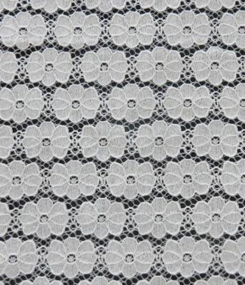 Regularty of typography nylon&cotton Lace fabric  for ladies garment