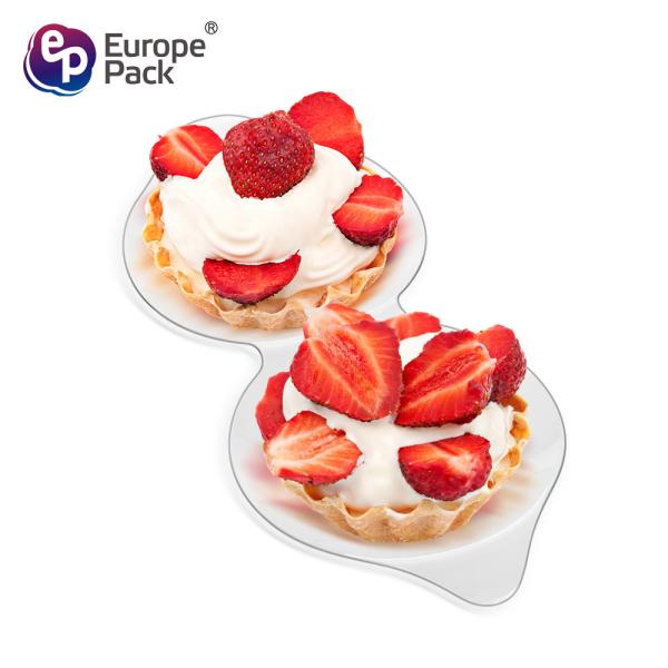 Food grade container disposable special shape hard  plastic plates