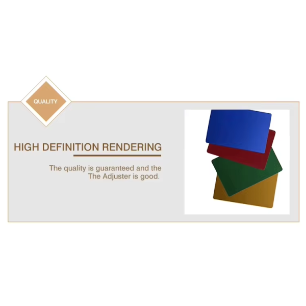 Anodized Aluminum Business Card Blank Engraving Sublimation Polished Colorful 0.2MM 0.3MM 0.8MM