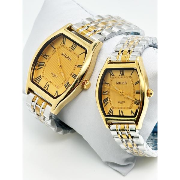 Водостойкие роскошные паральные часы Светящиеся кварцевые часы из нержавеющей стали