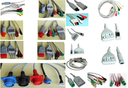 Mult Link 16 Pins EKG ECG Lead Wires Multifunction For Siemens / Drager