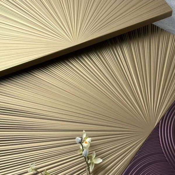 Eco Friendly 3D Geometric PVC Film Scuff Resistant Thermoformable PVC Film