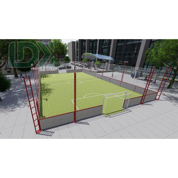 Soft Fence Soccer Cage Steel Street Football Field With Composite Board