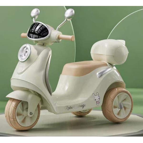 PP Plastic 6v Electric Ride on Car Motorbike for Kids Storage Box and Lights 2023