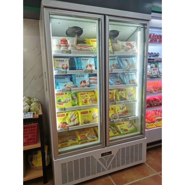 Customized Supermarket Freezer Frozen Food dispaly refrigerator