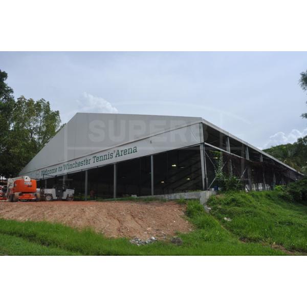 Clear Span Large Transparent Glass Wall Outdoor Marquee Tent Weather Resistant