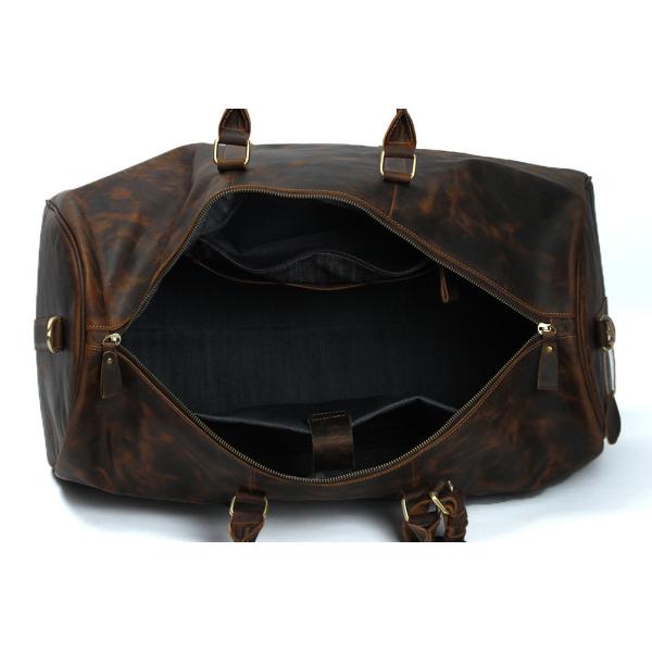 Перемещение кожи лошади большой емкости сумки Бостон сумасшедшее кладет LB04 в мешки