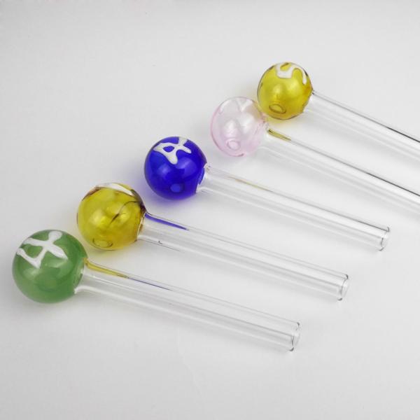 Beautiful Glass Bubbler Bowl , Thick Pyrex Heady Glass Tobacco Pipe