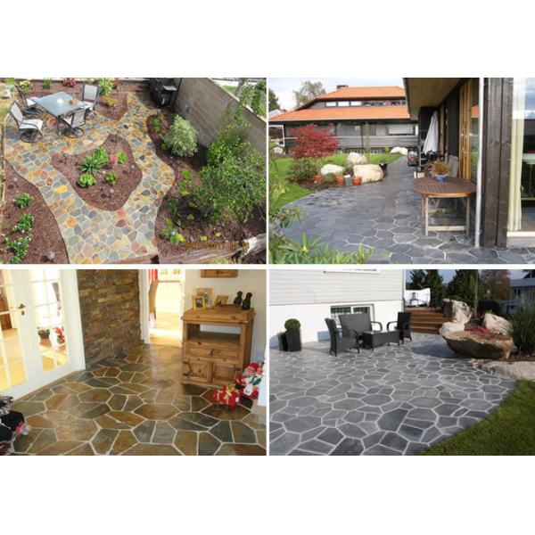 Камни внешнего блока вымощая, трудные стартовые площадки Павер шифера кварцита