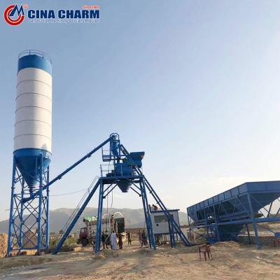 Automatic Hzs90 Concrete Batching Plant With Pld2400 Batching Plant