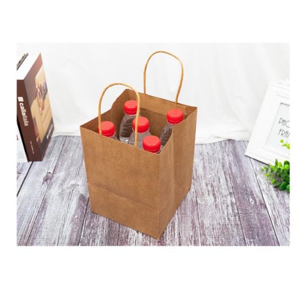 Хозяйственные сумки Biodegradable окружающей среды дружелюбные бумажные 17*17*23cm