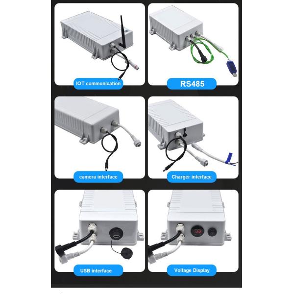Customized 12V 24V Lithium Battery Pack for Solar Street Light Security Monitoring System