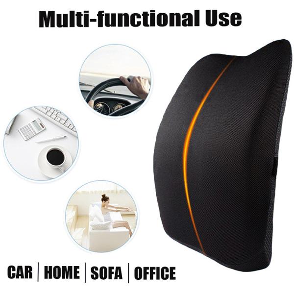 Polyester / Cotton Memory Foam Office Chair Cushion Lumbar Support Pillow for Adults