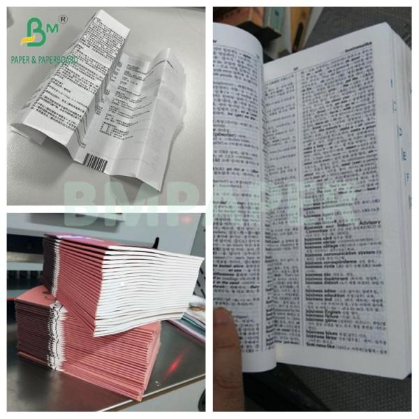 A0 A1 Boa absorção de tinta Liso 40 GSM Folhetos brancos Papel sem revestimento