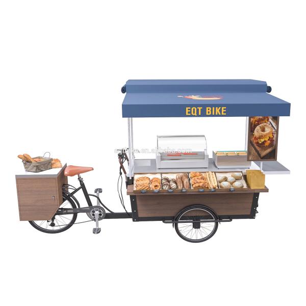 Disc Brake 250Kg Load Retail Street Burger Food Cart