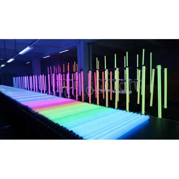 DMX Stage Lighting LED 3D Tube Lights RGB Pixel Floor Standing LED Tube Light