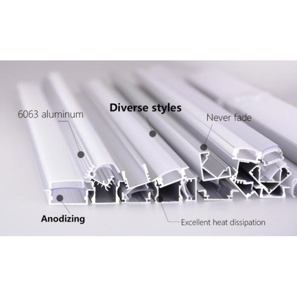 Floor Cabinet Led Aluminium Extrusion Profiles , 45 Degree Aluminum Channel