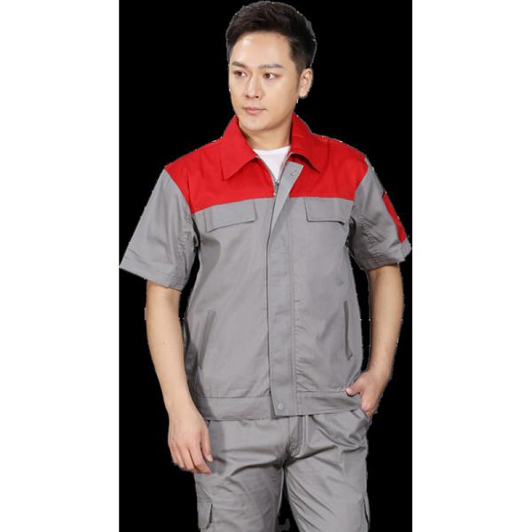 Custom Logo Short Sleeve Work Clothes Uniform Unisex Plus Size Working Suit For Worker