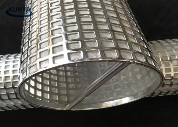 Filtro aglomerado de aço inoxidável dos elementos de filtro do metal da flange do copo