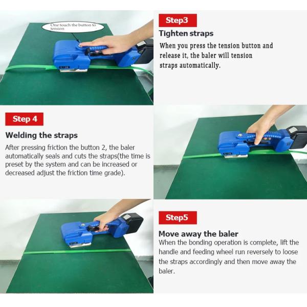 CE Máquinas de embalaje industrial Máquina eléctrica de bandaje de voltaje 18V