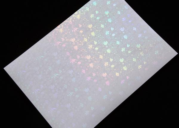 A4 Size Self Adhesive Holographic Stickers Cold Lamination Film Smooth and Glossy Easy to Use for DIY and Photos