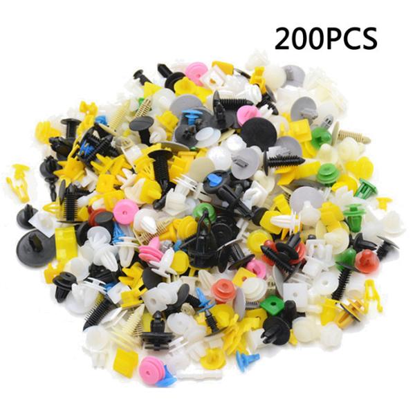 Colorful Plastic Anti Rust 200pcs Car Bumper Clips