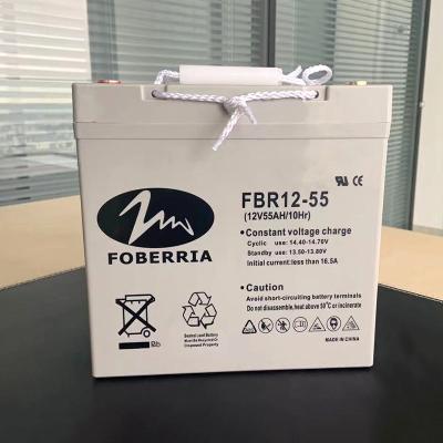 FBR 12V55AH 16.5A 550A Gel Lead Acid Battery For Wind System