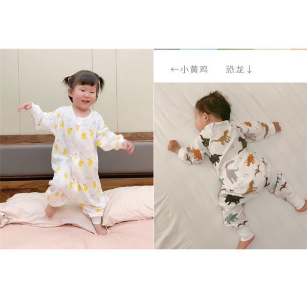 Anti Bacterial Baby Cotton Pajamas Zero Formaldehyde Highly Absorbent