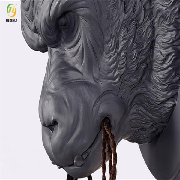 Лампа серого цвета животной смолы украшения E27 черная и белых стены для комнаты прожития