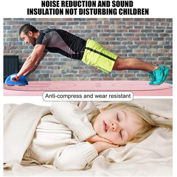 Silent Noise TPE Floor Skipping Mat For Household Indoor Yoga And Jumping