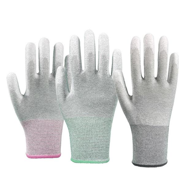 Gants en plastique noir adaptés aux applications à faible perméabilité