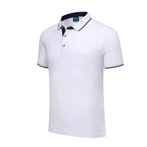 Anti Wrinkle Polo Golf T Shirt Plain Polo T Shirts Compressed Uni Sex Daily Wearing