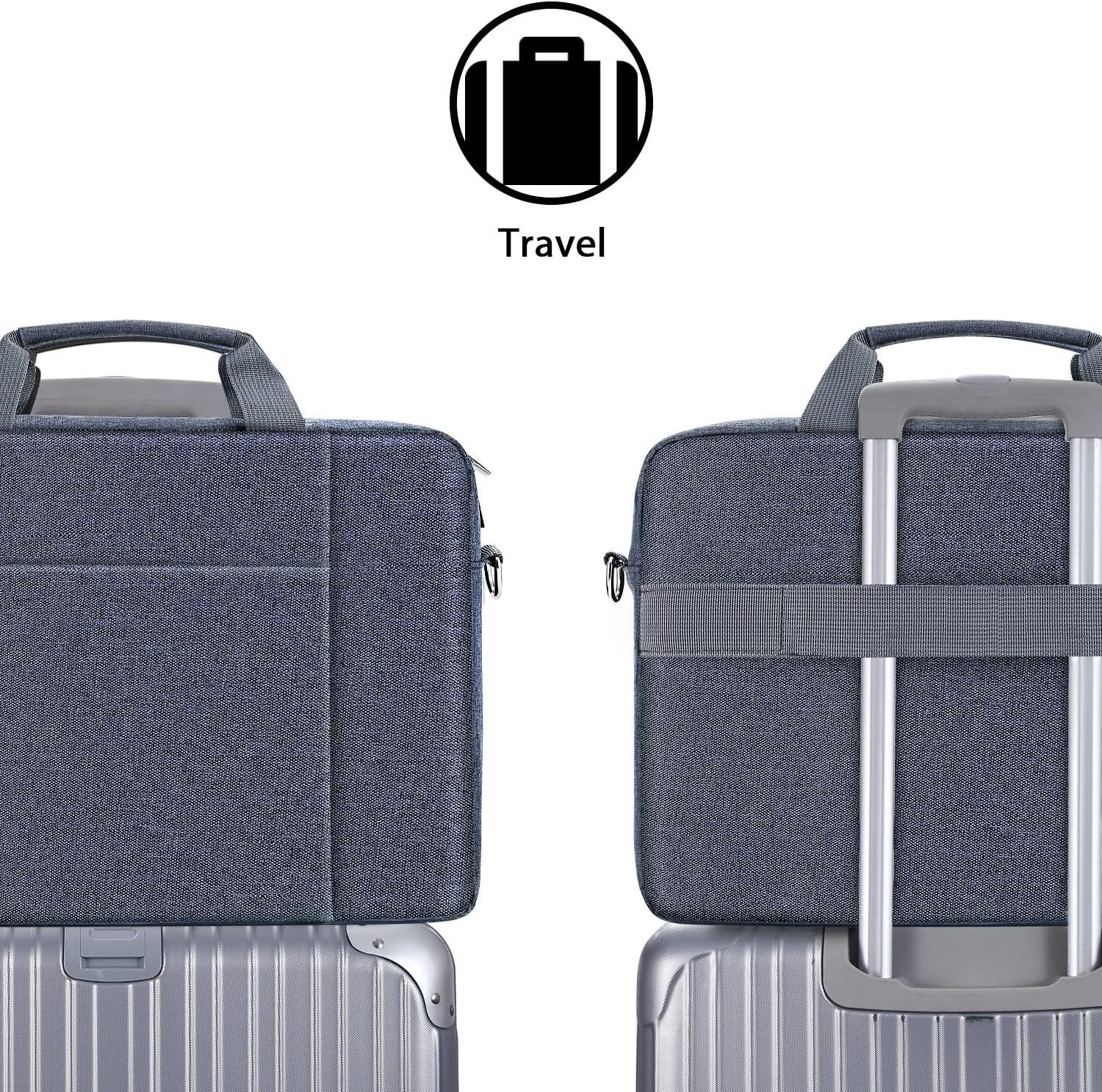 Shoulder Strap Carrying Briefcase Laptop Bag Messenger Large Case Shockproof EVA Business Laptop Sleeve Case for Travel Wholesale OEM/ODM/Private Label