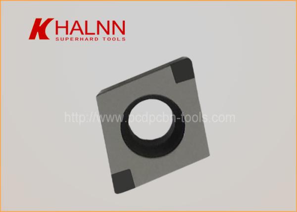 BN - H11 Brazed PCBN Inserts , Hard Turning Inserts Gear Wheel Steel Gears Inner Bore