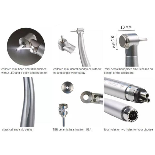 Небольшими набор пневматической турбины Handpiece 4 турбины головы зубоврачебными приведенный отверстиями