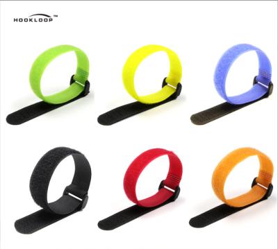 Reusable Hook And Loop Cable Tie With Buckle 10mm 15mm 20mm 25mm