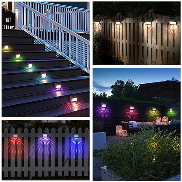 Fácil Instalação Iluminação solar de jardim 150mA 6 Pcs LED para jardim de cercas externas