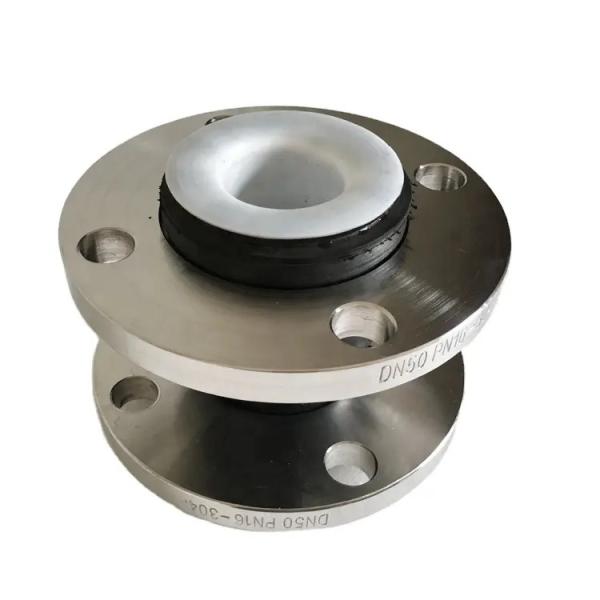DN50 Ss304 pn16 Flange Chemical Industry Flexible PTFE Lining Rubber Expansion Joint
