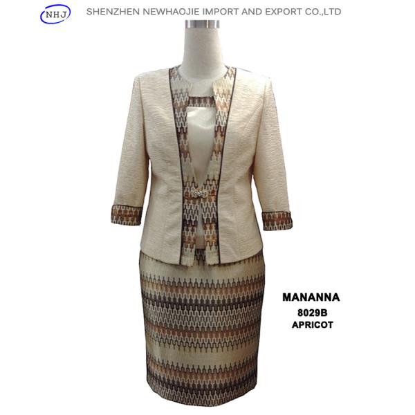 MANANNA ladies grey suit /apricot suit clothing stores 