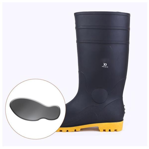Steel Head And Steel Sole Rain Boots For Construction Site Protection