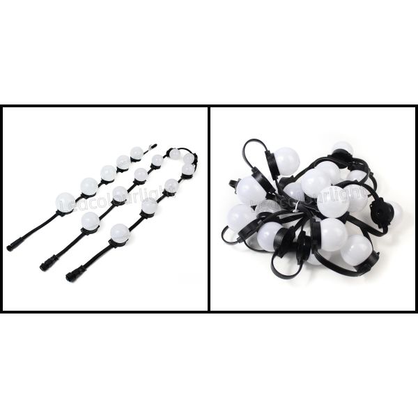 50mm 60mm RGB Programming LED Dot String Lights for Facade Stage Lighting