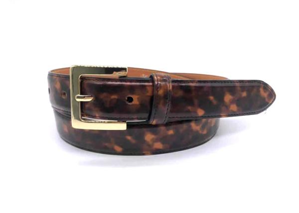 Womens Leopard Print 3.0cm PU Leather Waist Belt For Pants