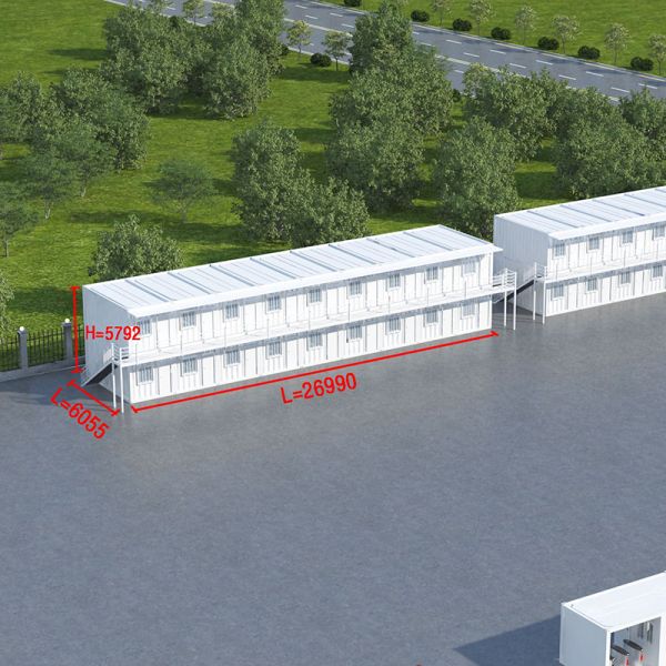 Detachable Steel 2 Story Container House Multi Purpose Foldable Terraces For Villas Offices