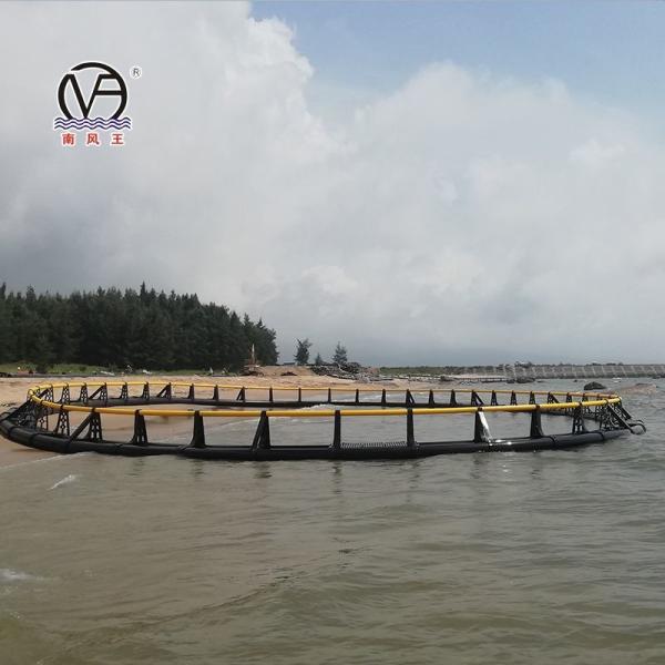 Deep Sea Aquaculture HDPE Super Strong Cage with 10m 60m Diameter and ISO9001 2008 Certification