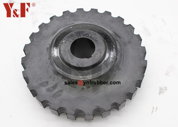 Black Rubber Flex Coupling Fittings Industrial Rubber Shaft Coupling