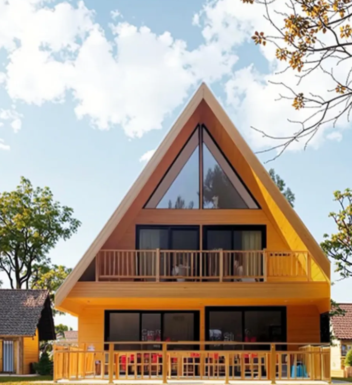 Australian Standard Luxury 2 Bedroom Villa Office Mobile Home Waterproof Soundproof Wooden Houses for Apartment Use