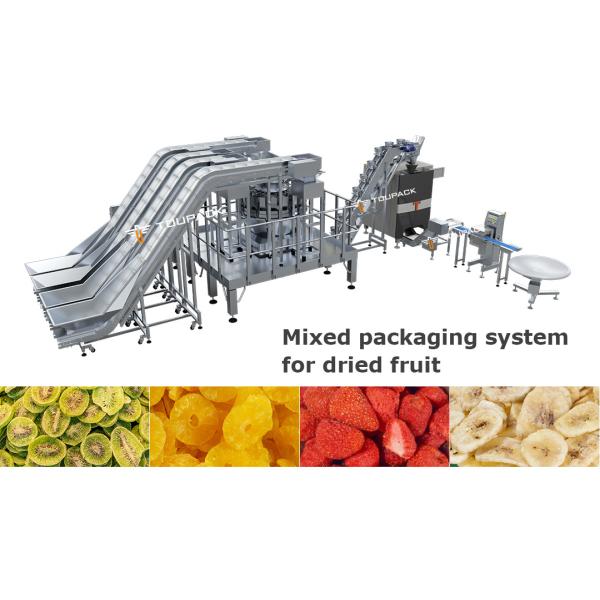 Смешанный Weigher Multihead легкой закускы машины упаковки Vffs сухофрукта системы упаковки