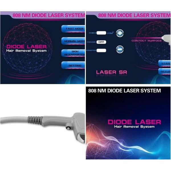 808nm Diode Laser Hair Removal Machine Portable For All Skins Fast Painless