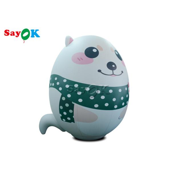 Подгонянная модель полярного медведя раздувных украшений праздника белая с печатанием