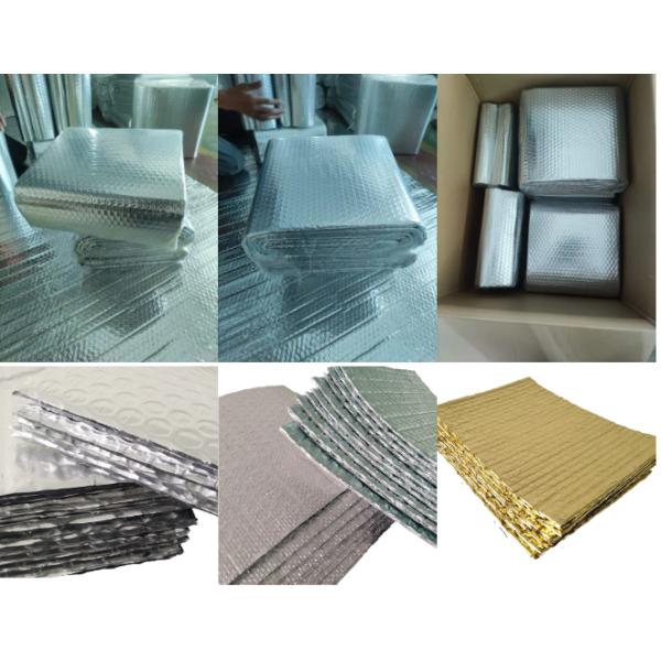 Exterior Tiles 4 Layers Aluminium Foil Bubble Wrap Insulation 4-30mm Diameter